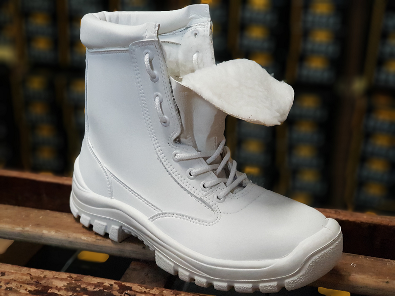 botin blanco de seguridad para bajas temperaturas